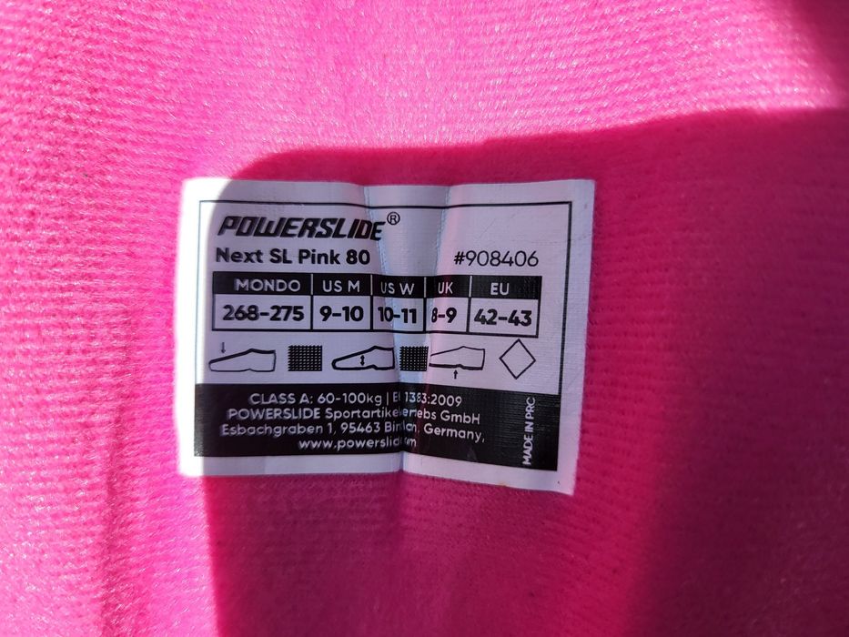 Liner linery do rolek Powerslide Next r. 42-43 pink różowe