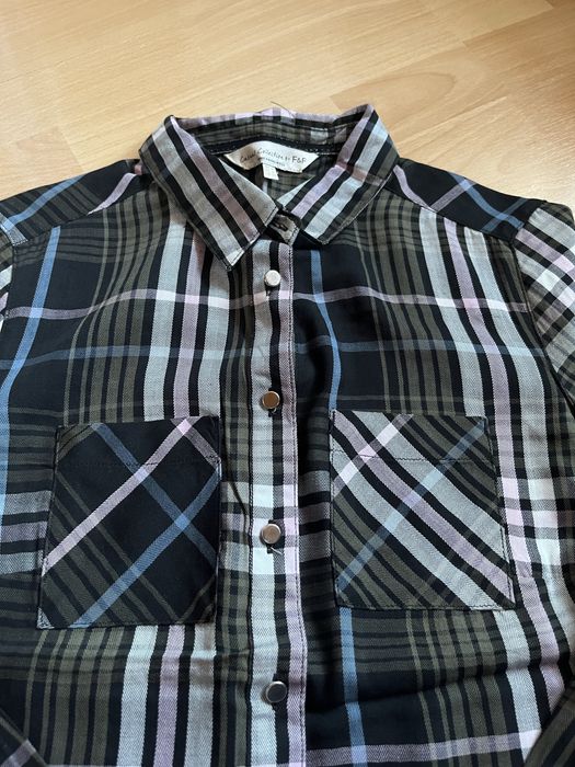 Damska koszula w zieloną kratę - nowa bez metki, rozmiar 34