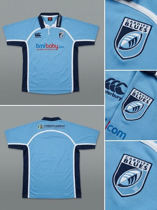 Оригінальна регбійка Cardiff Blues від Canterbury, розмір L!