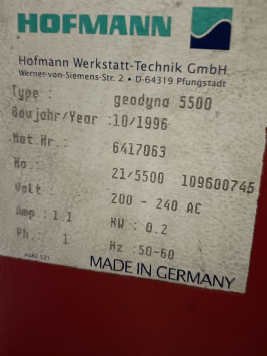 Zestaw wulkanizacij :montażownica i wyważarka