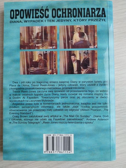 Książka Opowieść Ochroniarza Trevor Rees-Jones