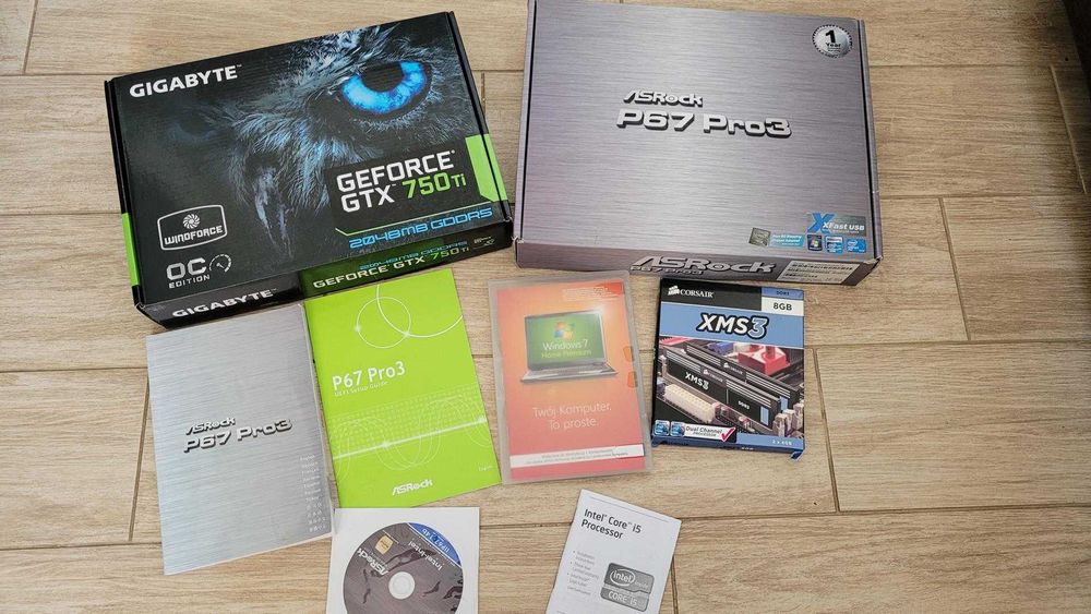 Komputer PC i5-2500K / GTX 750Ti / 8GB RAM / 250SSD / Windows 10 Home