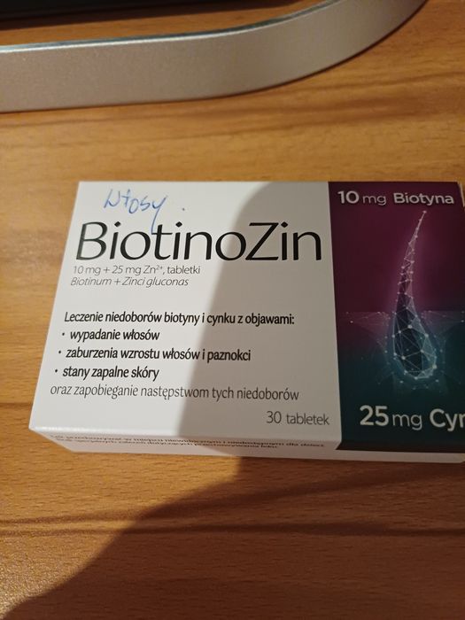 BiotinoZin  na włosy I paznokcie.