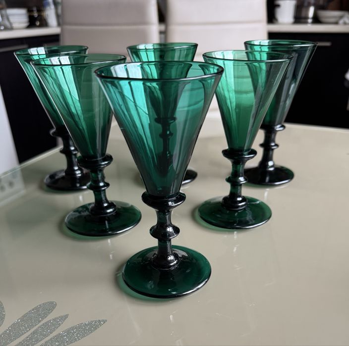 Антикварные бакалы для вина или хереса Bristol Green Georgian .