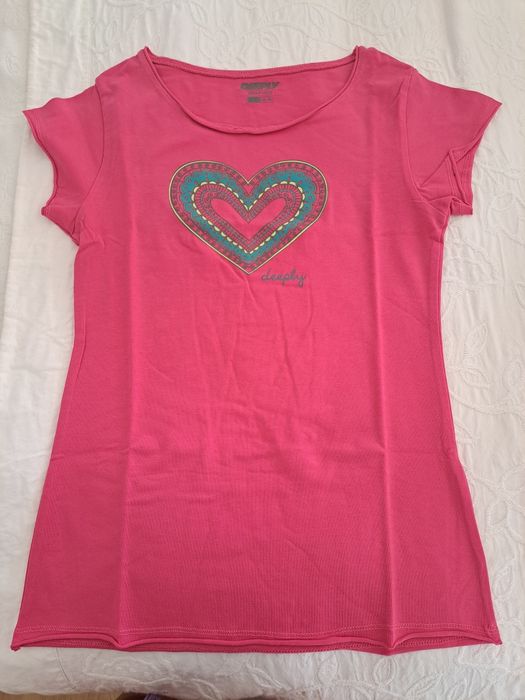 T-shirt Deeply 15-17 anos rosa fuscia