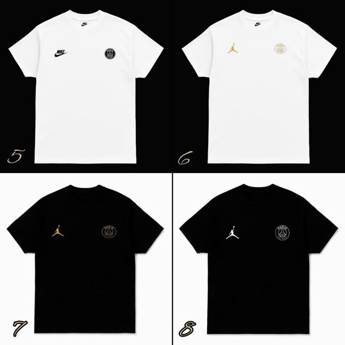 БЕЗ ПЕРЕДПЛАТИ Культові футболки Nike Jordan PSG / XS-3XL, ПРЕМІУМ