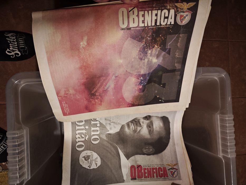 Soberba colecção do jornal O Benfica