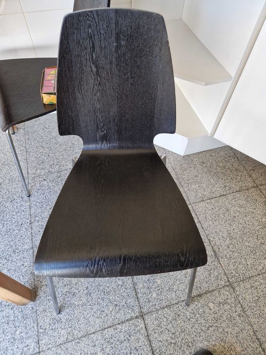 4 cadeiras de cozinha castanhas Ikea