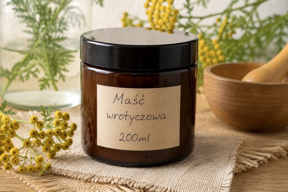 Maść wrotyczowa maść z wrotyczu naturalna duża 200ml trądzik