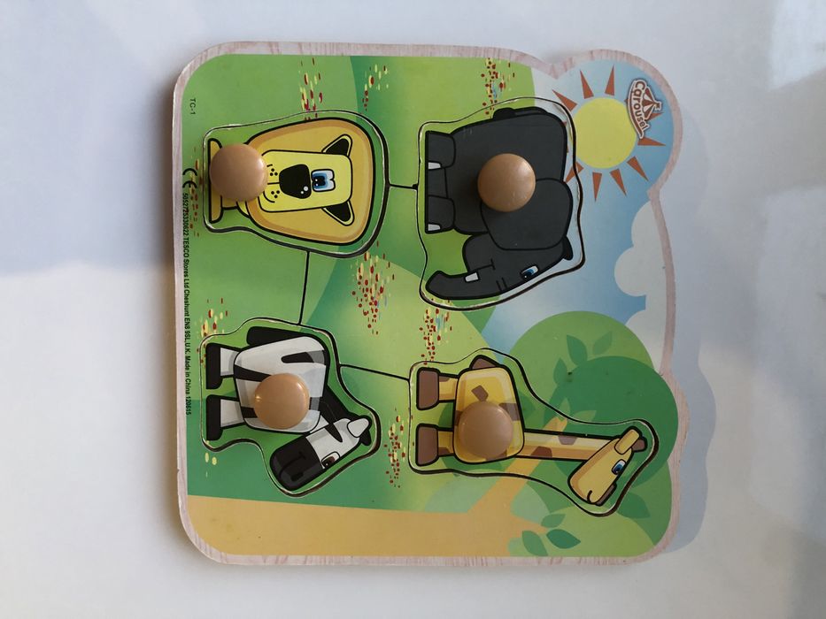 Пазлы для самых маленьких. Домашние и дикие животные.