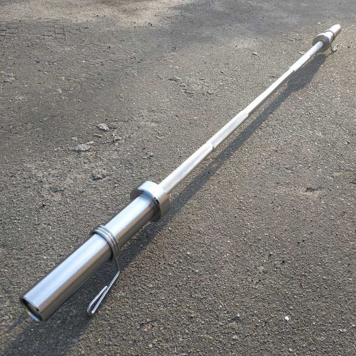 Олімпійський гриф 1,8 м, D-50мм, d-28мм, вага 13.5 кг (180 см)