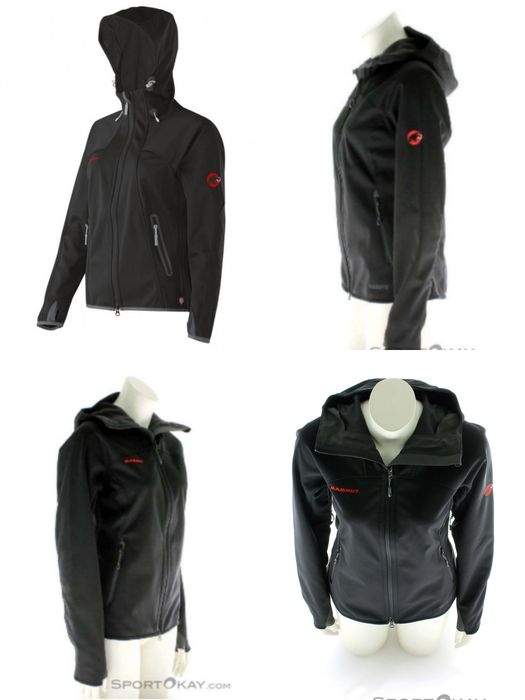 Жіноча спортивна куртка віндстопер Mammut Softshell Ultimate Hoody. M