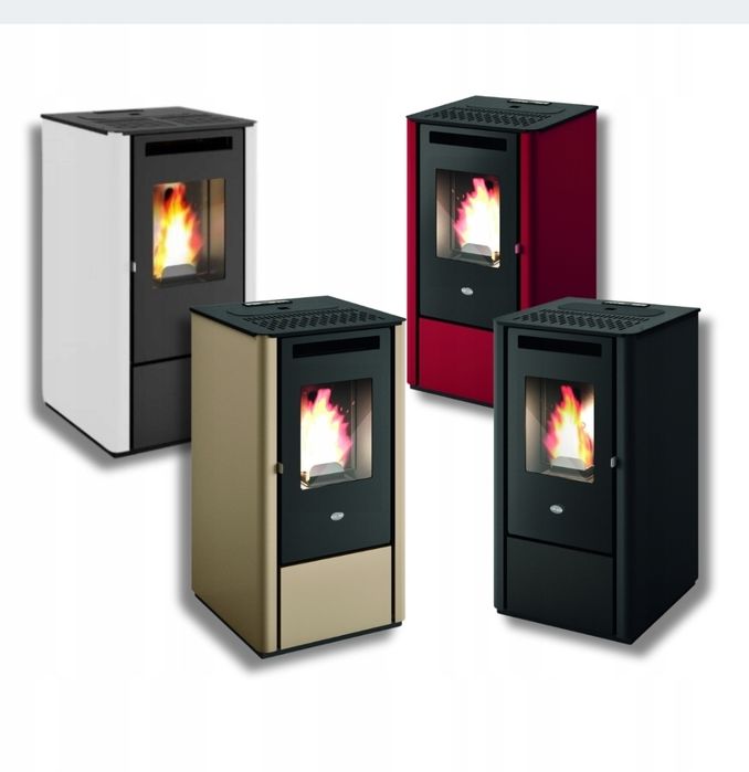 Piecyk piec koza na pellet z nadmuchem wolnostojący THELMA 9 KW Eva Calor