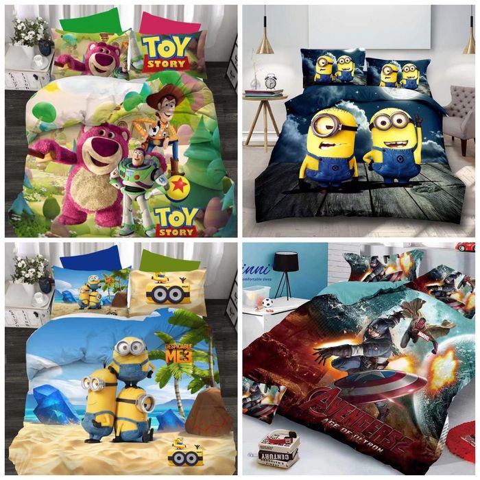 Детское полуторное постельное Фланель