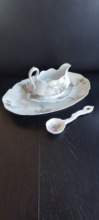 Unikat Ćmielów Drucki Lubecki fiołki