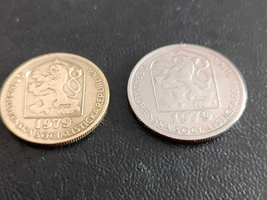 Monety kolekcjonerskie Czechosłowacja 20 i 50 halerzy 1979