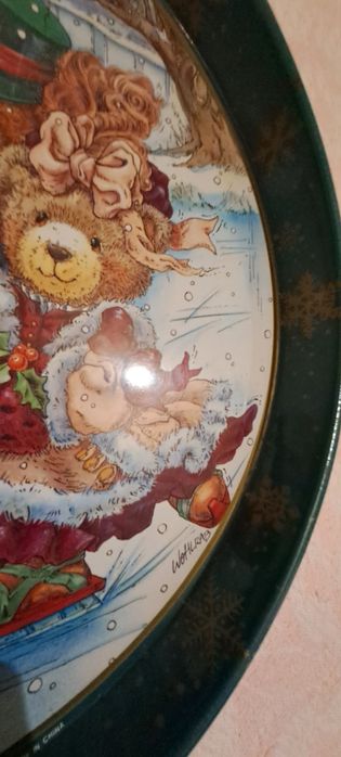 Bandeja especial Natal em chapa 30cm diametro