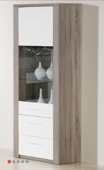 Cristaleira - Cinza/Branco