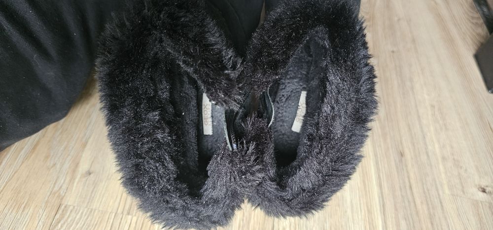 Geox damskie botki ocieplane na koturnie rozmiar 38 wkładka 24cm