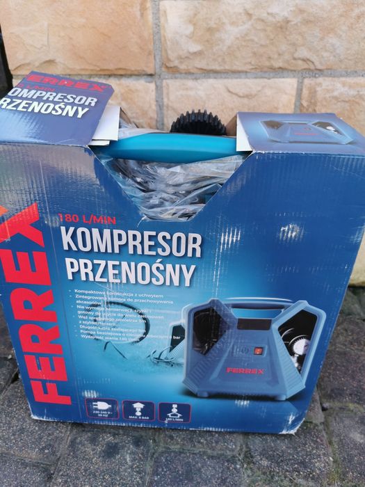 kompresor przenośny Ferrex nowy