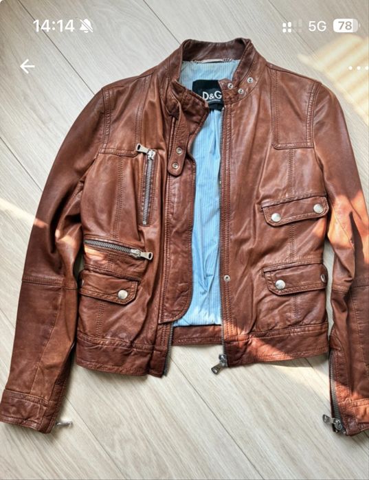 Damska kurta skorzana Dolce Gabbana wloskie 42