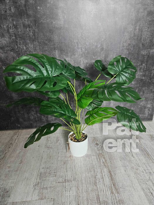 Sztuczny kwiat monstera 71 cm z doniczką ozdobna dom taras nowa
