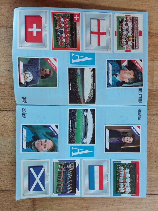Caderneta de cromos "Eurocup 96" - Completa