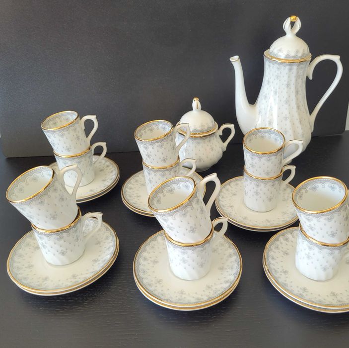 Serviço de café em porcelana para 12 pessoas, Quinta Nova do grupo Vista Alegre