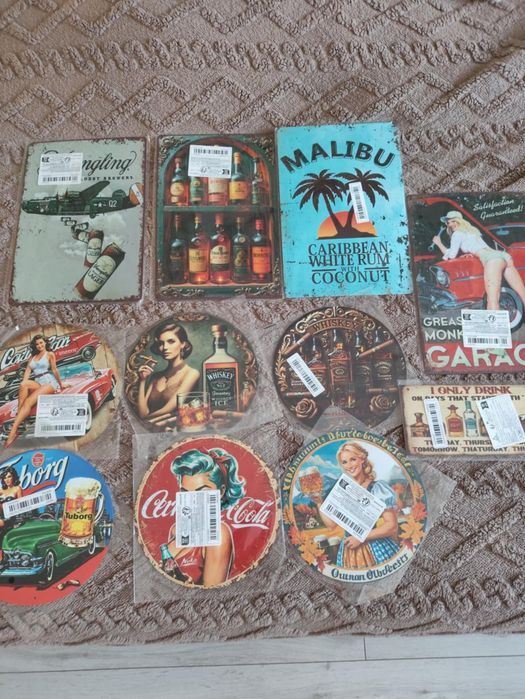 Tablice metalowe nowe ozdobne