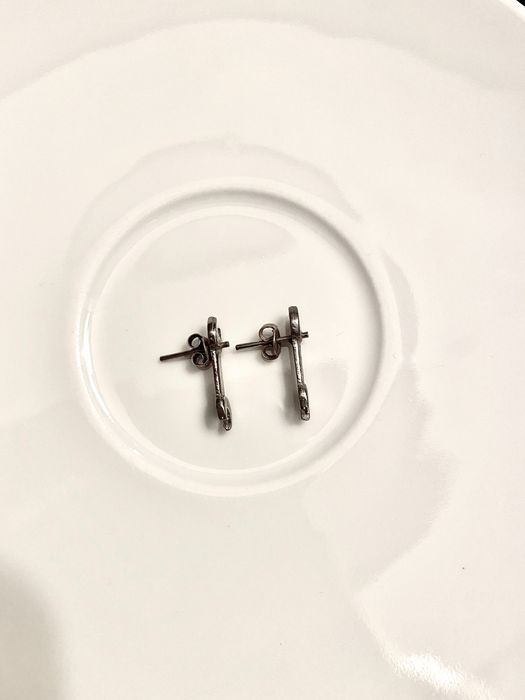 Brincos, chave de fendas, presilha, Boho