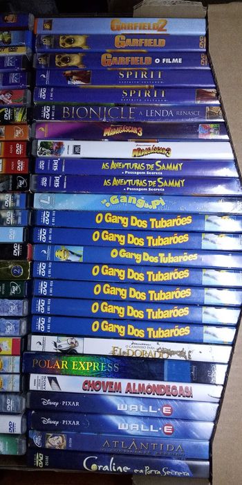 Dvd  Shrek Smurfs Dragão Pinóquio Madagáscar Panda Garfield