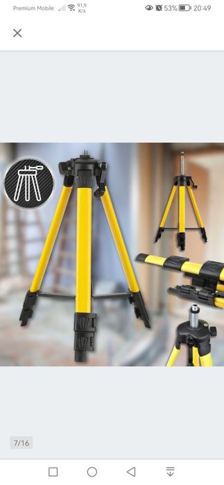 Poziomica laserowa 4d 16 Lini Zestaw Statyw