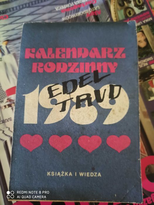 Nowy kalendarz rodzinny 1989 rok