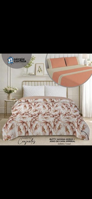 Conjunto de colcha e lencois