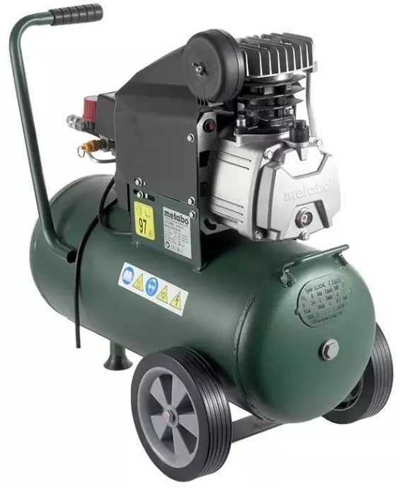 Компресор 24л масляний Metabo 200 л/хв 8 бар компрессор масляный