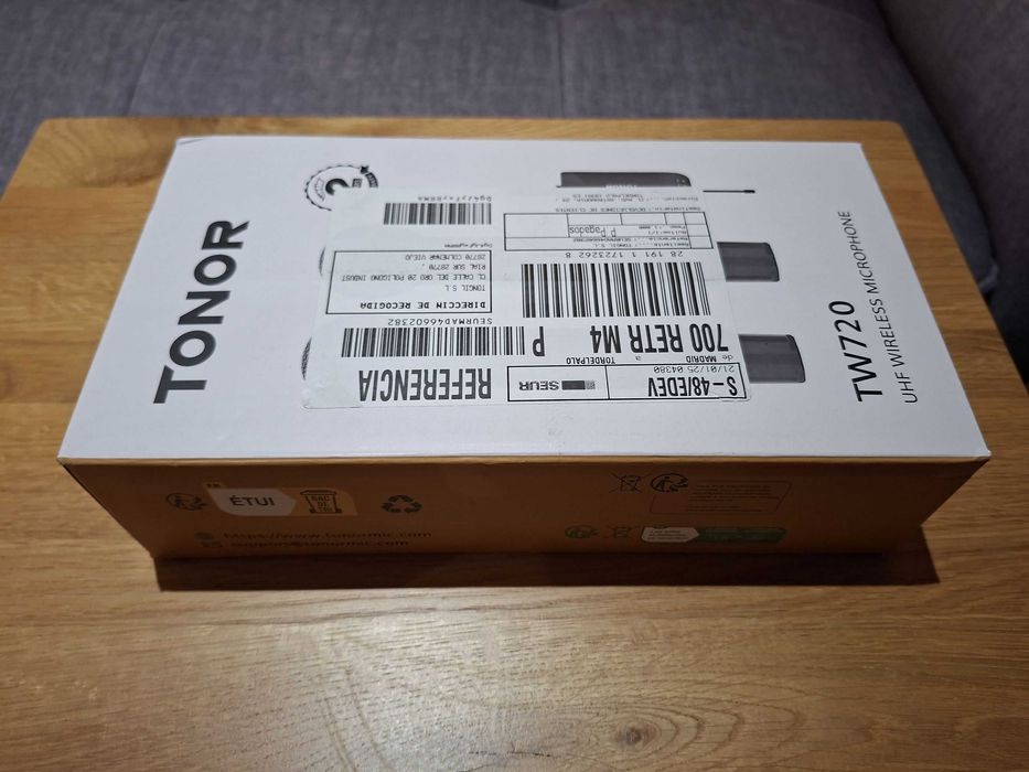 Tonor TW-820 Bezprzewodowy Mikrofon UHF 2 szt. Karaoke KTV, nowy