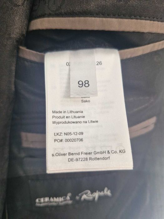 Піджак чоловічий сірий S.OLIVER