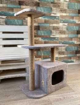 когтеточка, домик когтеточка, будинок кігтеточка з обівкою в середині