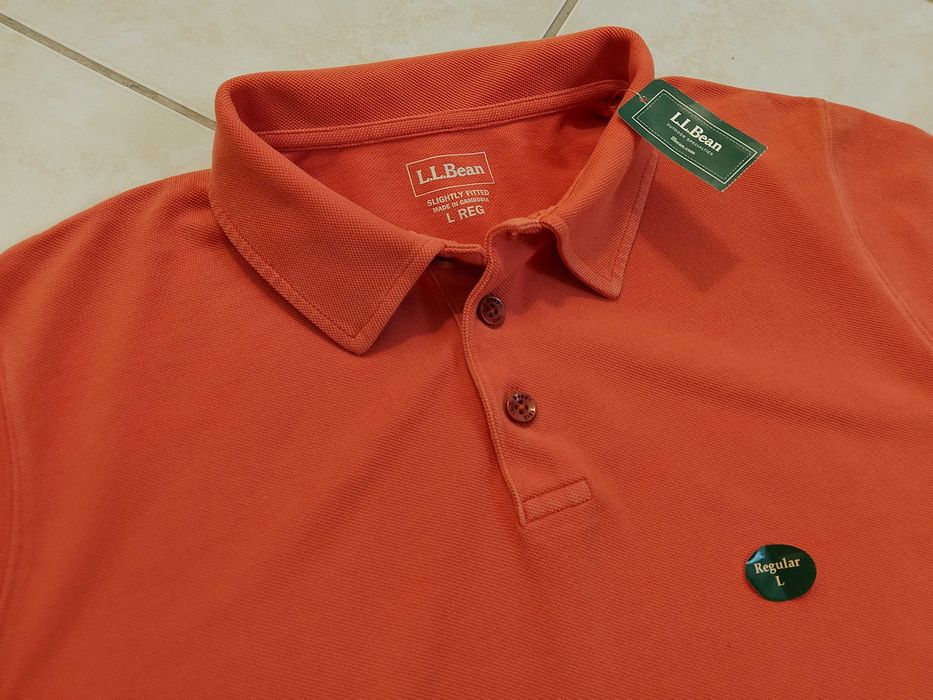 LL BEAN USA - NOWA! z LOGO i Metkami Koszulka Polo Męska rozmiar XL