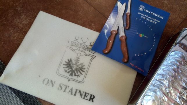 Faqueiro elegante churrasco Von Stainer Excalibur