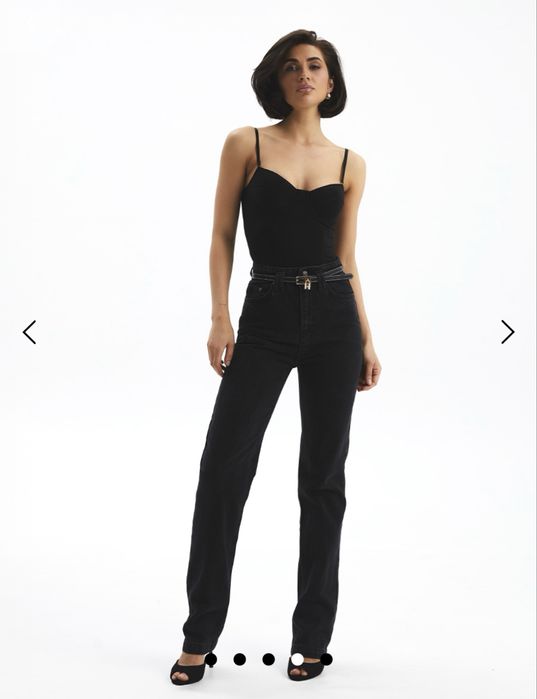 Джинси прямі чорні