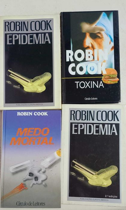 livros de hitchcock,  Robin Cook , Agatha Christie