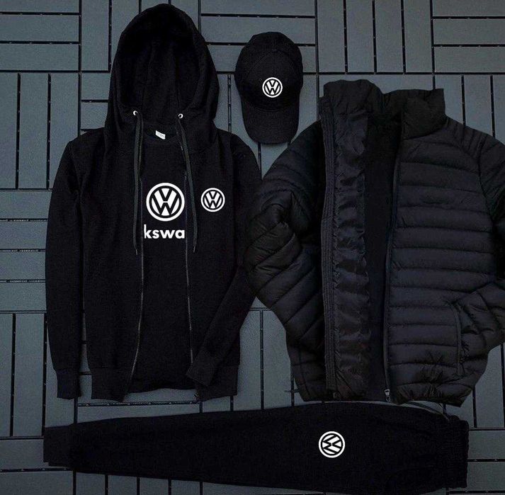 Volkswagen костюм, футболка, кепка, куртка набір 5в1 Фольксваген худі