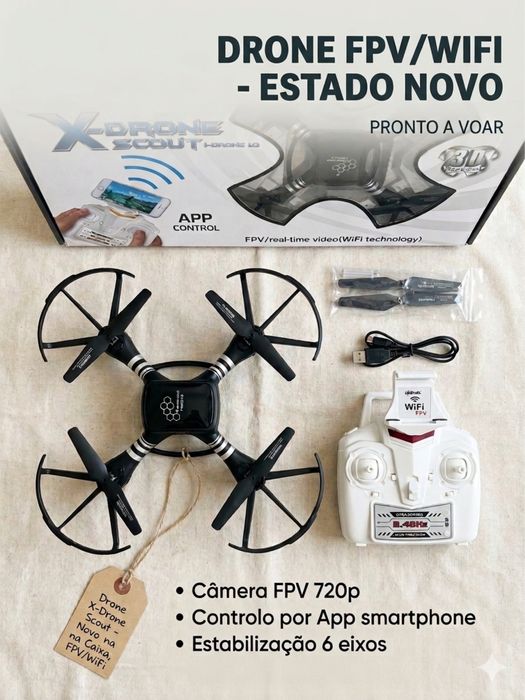 Drone X-Drone Scout (i-Drone 1.0) – Como Novo na Caixa
