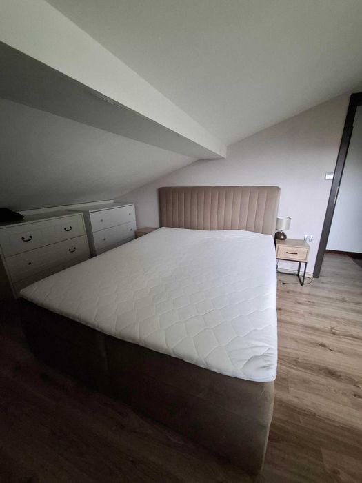 Łóżko sypialniane kontynentalne ze schowkiem 160x215