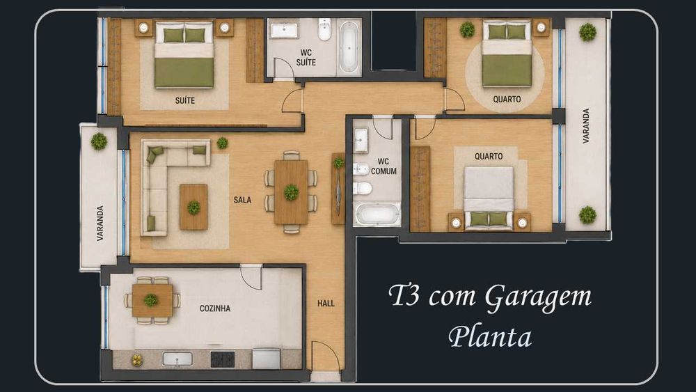 T3 em Guimarães com Excelente Localização - Salgueiral