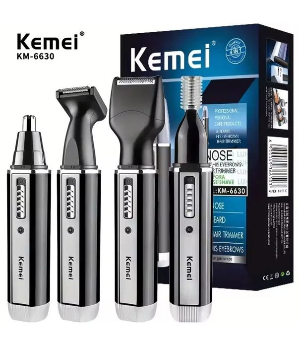 Триммер 4в1 для бороды/висков/носа/ушей