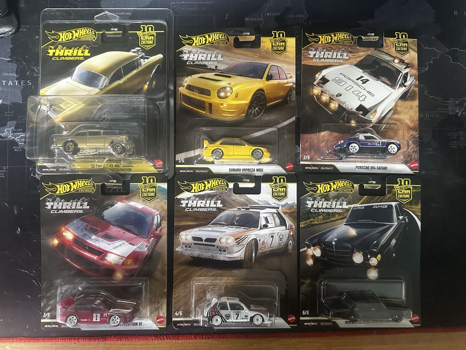 Hot Wheels zestaw Premium Thrill Climbers z Chase Chevy Bel Air 0/5