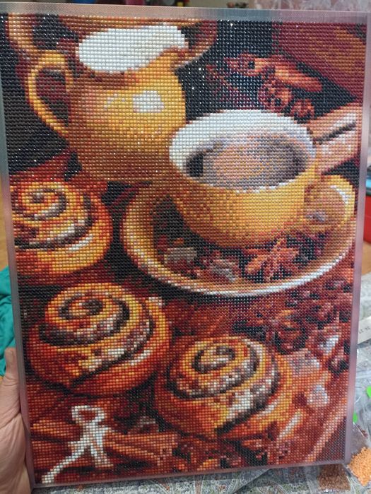 Картина "чаювання" з алмазної мозаїки