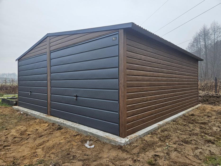 PROMOCJA 6x6 POD Garaze Blaszane Garaz Blaszany Blaszak Blaszaki Drewnopodobny